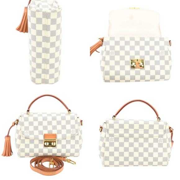 💎✨BEAUTIFUL✨💎Authentic Louis Vuitton Croisette Damier Azur Shoulder Bag 2-Way - Picture 6 of 8